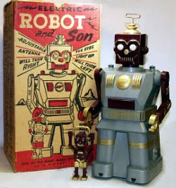 Marx Robot and Son Toy 1950s
